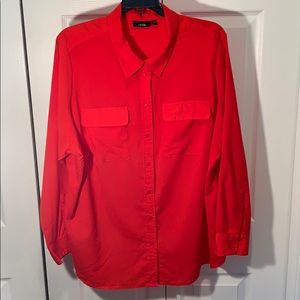Red Button-Down